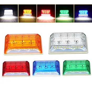 

2Pcs Auto Trailer DC 24V LED Side Marker Car External Lamps Warning Tail Lights