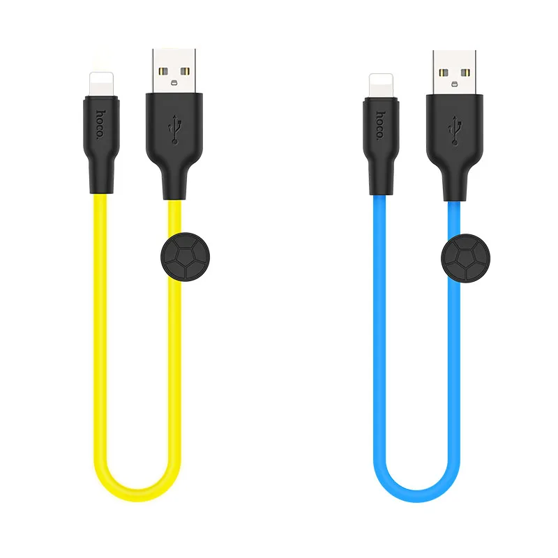 HOCO X21Plus, 30 шт./лот,, 0,25 м, мягкий силиконовый USB кабель для iPhone type-C, микрокабель для samsung USB-C, провод для зарядки