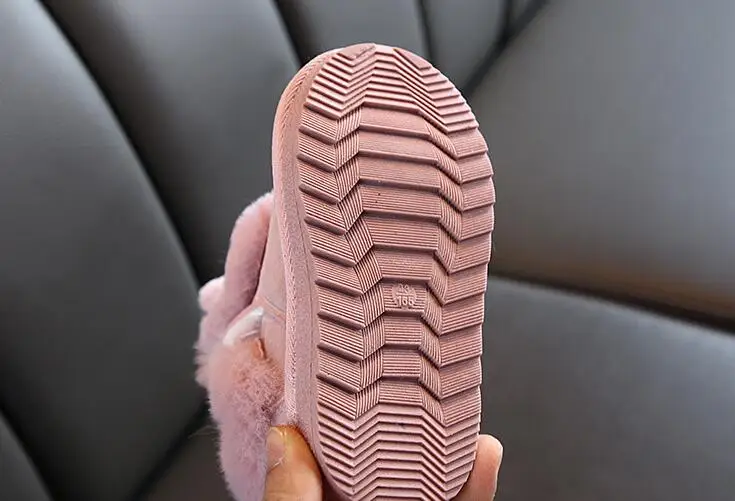 Детская обувь для малышей; Детские теплые зимние ботинки; плюшевые зимние ботинки на толстой подошве для мальчиков и девочек; размер 21-30