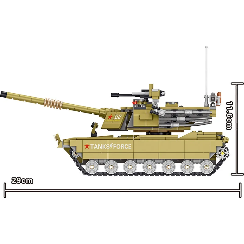 Мировая война 2 WW2 солдат бронированный автомобиль Китай 96A основной боевой танк военный спецназ армии строительные блоки кирпичи детские игрушки