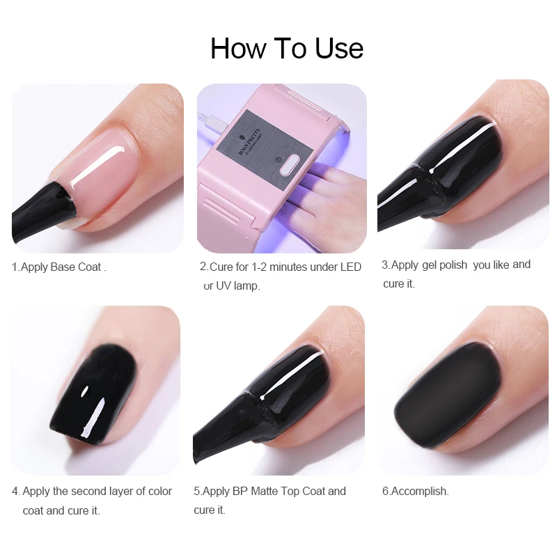 BORN-PRETTY-Gel-Polish-72Colors-6ml-Soak-Off-UV-Gel-Nail-Polish-Nail-Art-Gel-Var