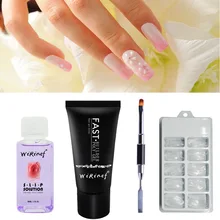 Горячая клей для ногтей Быстрый кристалл расширенный клей 30 г mei jia bi набор инструментов комбинированные не бумажные стаканчики