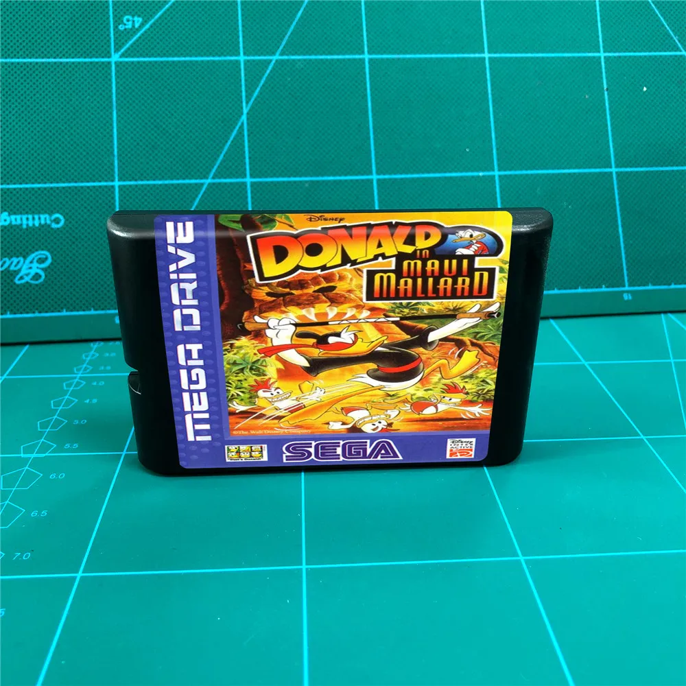 Donald Duck in Maui Mallard 16 bit MD Games Cartridge For MegaDrive Genesis consoleReplacement Donald Duck in Maui Mallard 16 bit MD Games Cartridge For MegaDrive Genesis consoleReplacement