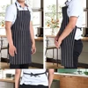 New Style Striped Plaid Long Man Women Waist Apron with Pocket Catering Chef Waiter Bar Chef Waiter Apron Barbecue Kitchen Tool ► Photo 3/6