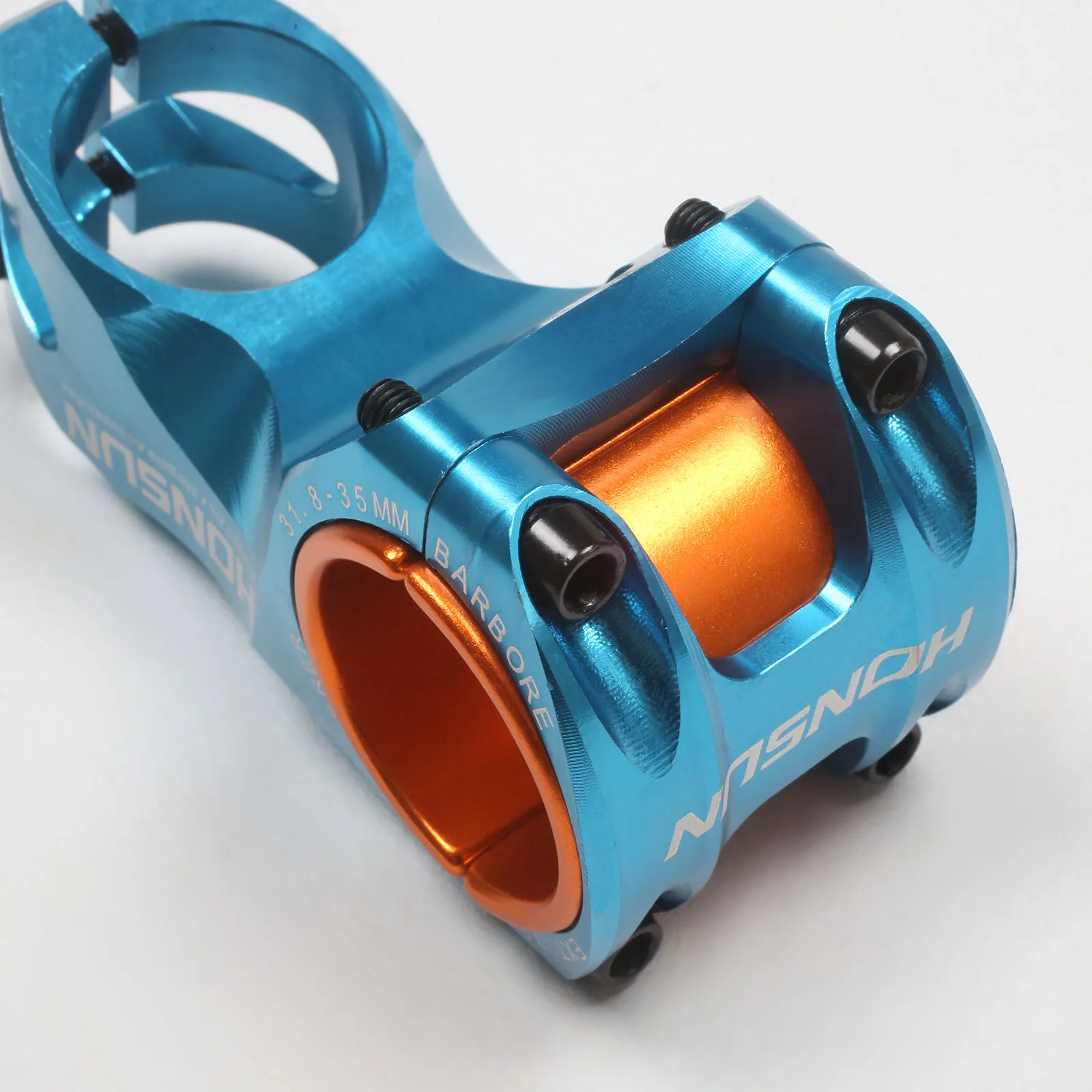 Rainbow Color Bicycle Handle Stem 35mm 31.8mm Aluminium Front 28.6mm MTB Mountain Road Bicycle Bicycle Stem AM/XC -17degrees 