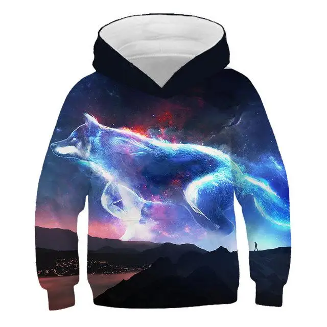 Ltimo modelo animal 3D impresin nios sudadera Abrigo con capucha suter nio leopardo Tigre estampado Cool ropa de ocio - Цвет: TNT-745