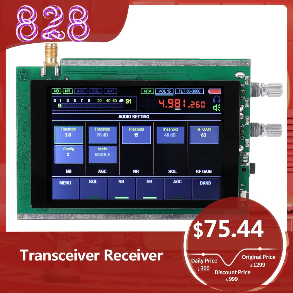 50KHz 200MHz Malachite SDR Radio Malahit DSP 3.5 Inch Touching Screen SDR HAM Transceiver Receiver STM32H742|Signal Generators| - AliExpress