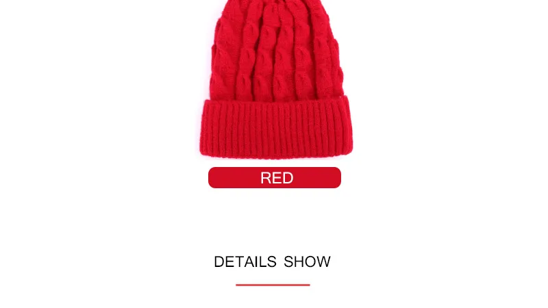 New women's twist knit hat winter warm wool hat ladies peas hedging cap Innocent cap thick warm cotton hat ladies ski mask