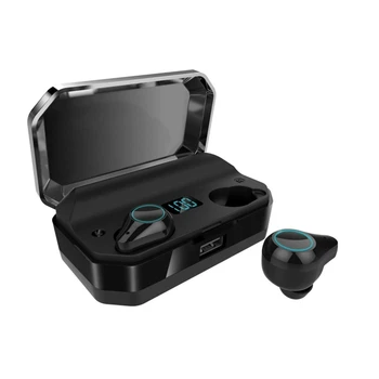 

T9 Wireless Stereo Earphone Bluetooth Contact Control Mini Wireless Tws Earbuds Ipx7 Waterproof Hifi Music Headset with Mic
