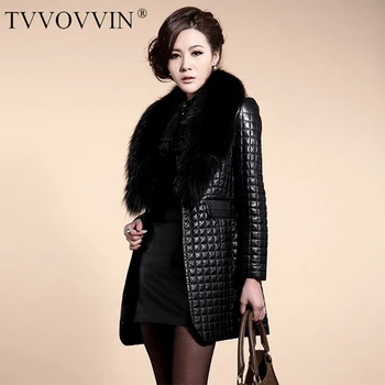 

TVVOVVIN Loose Fit Temperament Personality Plaid Jacket New Lapel Long Sleeve Women Coat Fashion Tide Autumn Winter 2019 F856