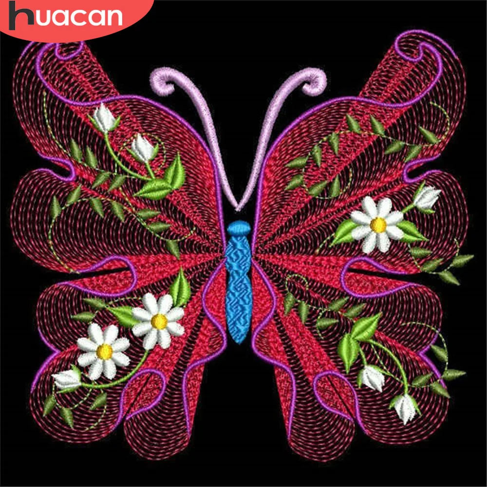 HUACAN 5D алмазная Картина Бабочка Алмазная вышивка мозаика Продажа животное полная
