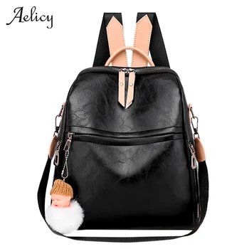 

Bagpack Women Leather Backpack Designer Shoulder Bags For Women 2020 Back Pack School Bags For Teenage Girls Mochila Feminina