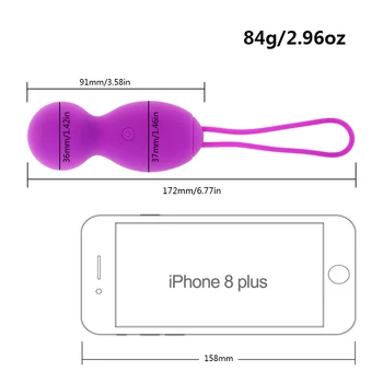 Realov Smartphone APP Bluetooth Remote Control Vibrator G-Spot Massager Vaginal Tight Kegel Balls Pelvic Floor Trainer Jump Eggs 3