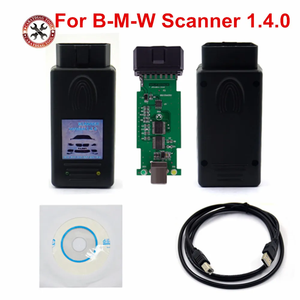 Новое поступление Авто сканер 1,4 для bmw код ридер с obd2 интерфейсом 1.4.0 версия Авто диагностический инструмент