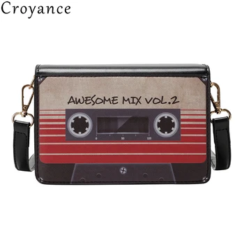 

Croyance Retro Personality Radio Printing Shoulder Bag Casual Small Women Cross Body Bags Sac A Dos Summer Fashion Purse Handbag