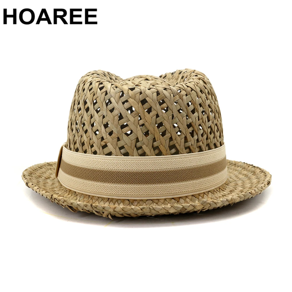 HOAREE Men Women Straw Sun Hat British 