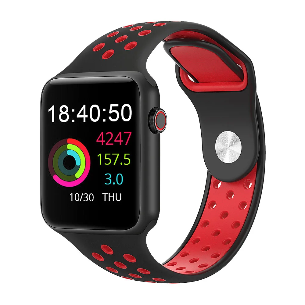 Red COLMI M33 Смарт-часы IP67 Водонепроницаемый фитнес-трекер монитор сердечного ритма умные часы для мужчин и женщин умные часы для Apple iPhone full - Цвет: Red