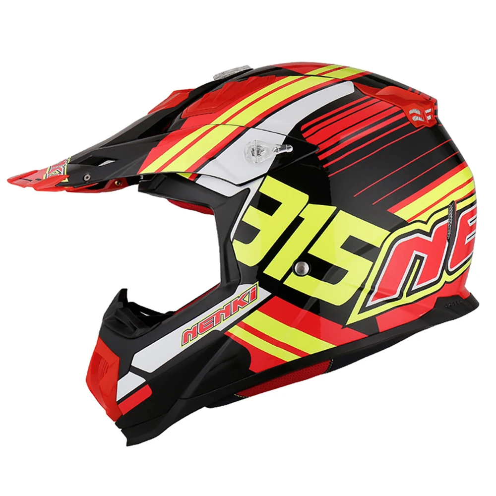 NENKI шлем для мотокросса мотоциклетный шлем для мотокросса внедорожный мотоциклетный шлем для верховой езды Casco Moto ECE Сертификация - Цвет: 315 White Red