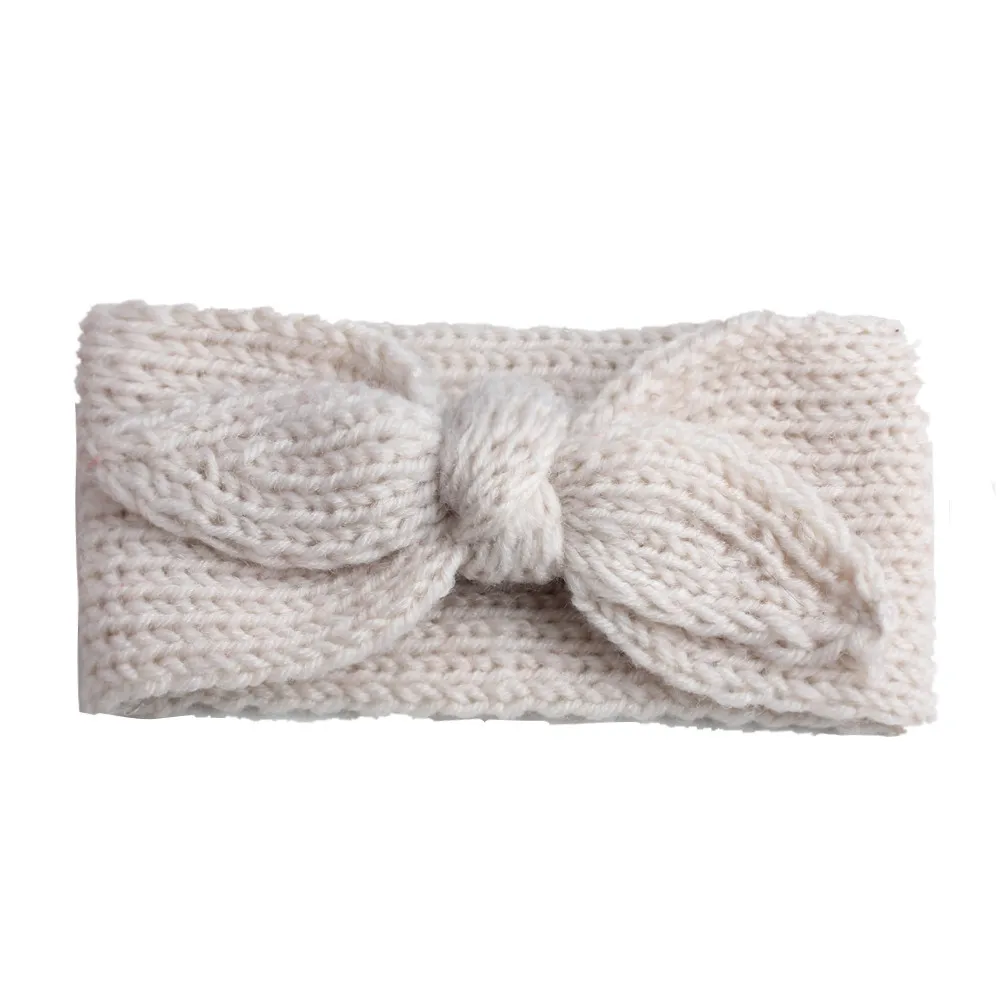 Милая Детская повязка на голову вязаный тюрбан для младенцев головной убор теплый головной убор, резинка для волос подарок на день рождения