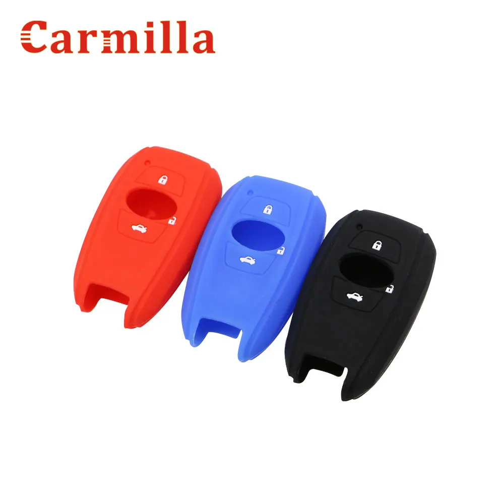 Силиконовый автомобильный смарт брелок Carmilla защитный чехол держатель для Subaru