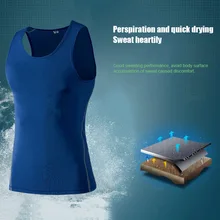 Новая мода без рукавов компрессионные топы для мужчин Фитнес Бодибилдинг быстросохнущая спортивная форма для гимнастики фитнес для мужчин IR-ing