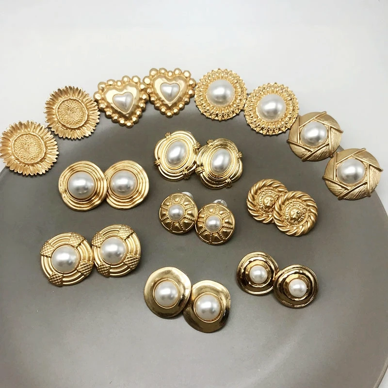 

Free Shipping Geometric Elegant Pearls Alloy Fashion Earring