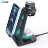 DCAE 15W Qi Wireless Charger 3 in 1 Fast Charging Dock Station for Apple Watch 6 5 4 3 iPhone 12 11 XS XR X 8 Airpods Pro Stand ► Photo 1/6