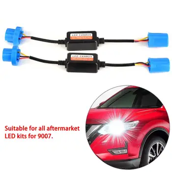 

2pcs LED Canbus Decoder Error Free for LED Car Headlight Bulb Kits 9006 9007 LED Headlight Canbus Adapter Anti-Flicker