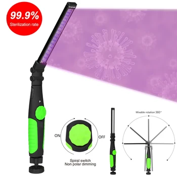 

USB Portable Ultraviolet Sterilizer 16 UV LED+3 UVC Disinfection lamp Rechargeable Ultra handheld Sterilization 18650 flashlight