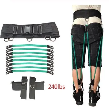 

240LBS Ground Resistance pulling training strength explosive Force power Trainer Bounce Drag Rope