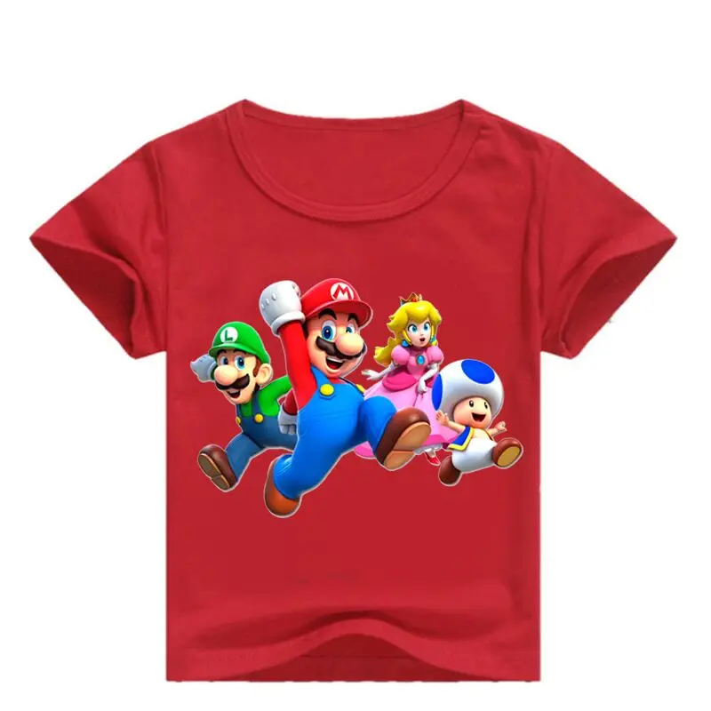 Детские толстовки с капюшоном «Super Mario Bros»; модные повседневные хлопковые толстовки для мальчиков и девочек; топы; детский пуловер; спортивная одежда; топы; подарок для детей - Цвет: color at picture