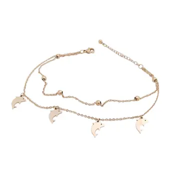 

Women Elegant Dolphin Fish Ankle Chain Ankle Bracelet Sexy Barefoot Sandal Beach Foot For Lady Perfect Gift