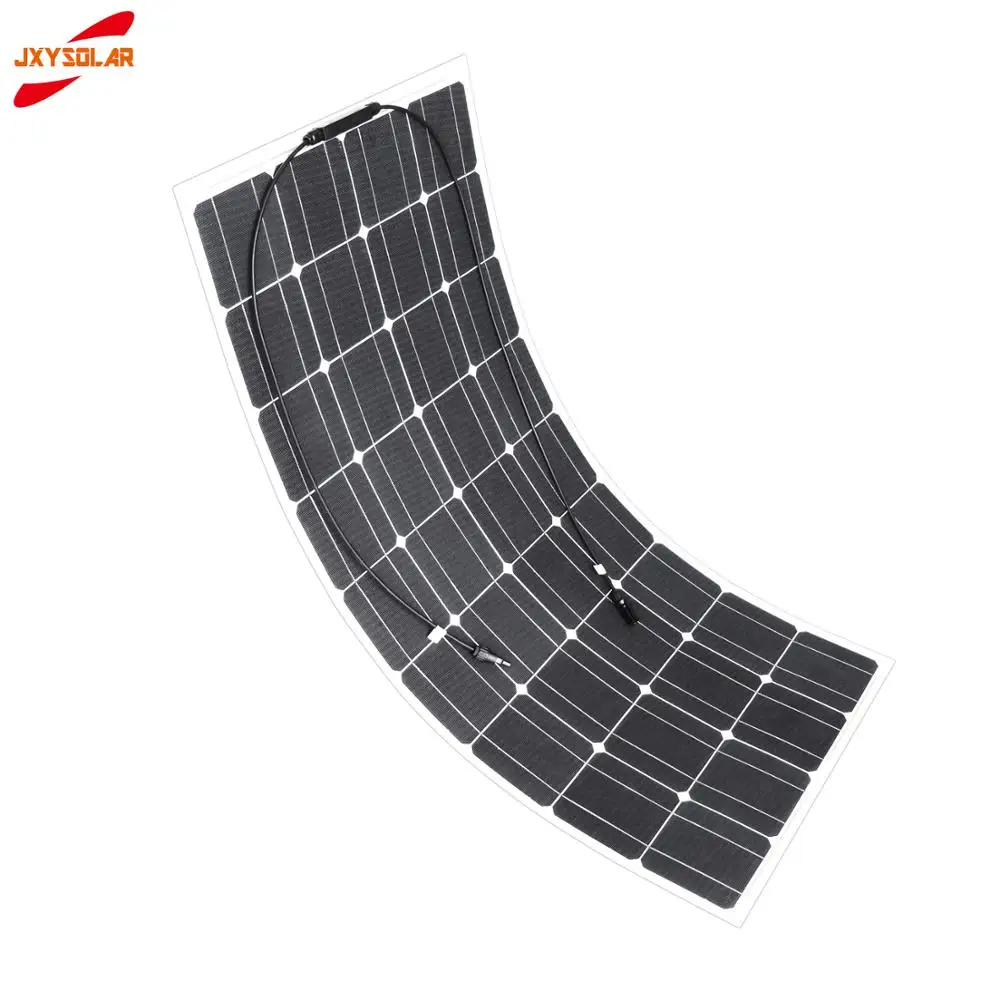 

Monocrystalline Silicon 21% heigh efficiency ETFE PET 100W semi flexible solar panel Can be customized OEM