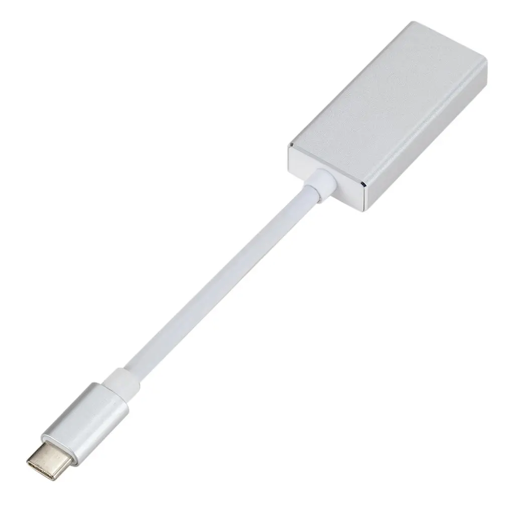 Адаптер type-C для Dp Usb C к большому конвертеру Dp из алюминиевого сплава 1080P видеокарта конверсионный линейный адаптер