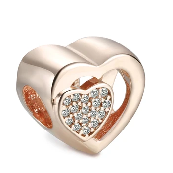 

DIY Jewelry Making Joined Together Charms For 925 Silver Bracelets For Woman Beads For Jewelry Making Rose Gold Charm