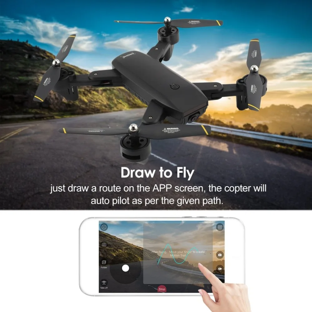 SG700 2,4G Радиоуправляемый Дрон складной Квадрокоптер с 720P HD Wifi FPV камерой оптическое позиционирование потока высота удержания Безголовый режим