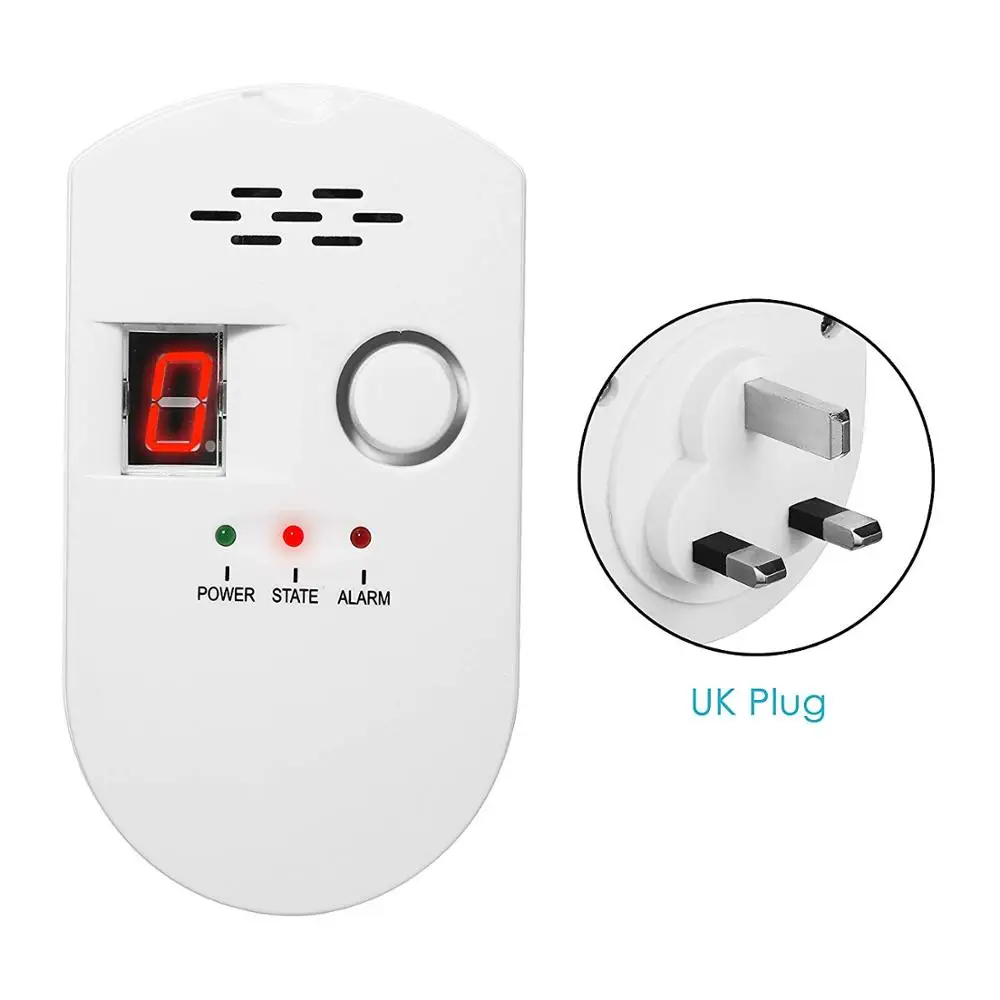 Gas Alarm Detector Propane Butane Sensor Wire Gas Leakage Detector home AP