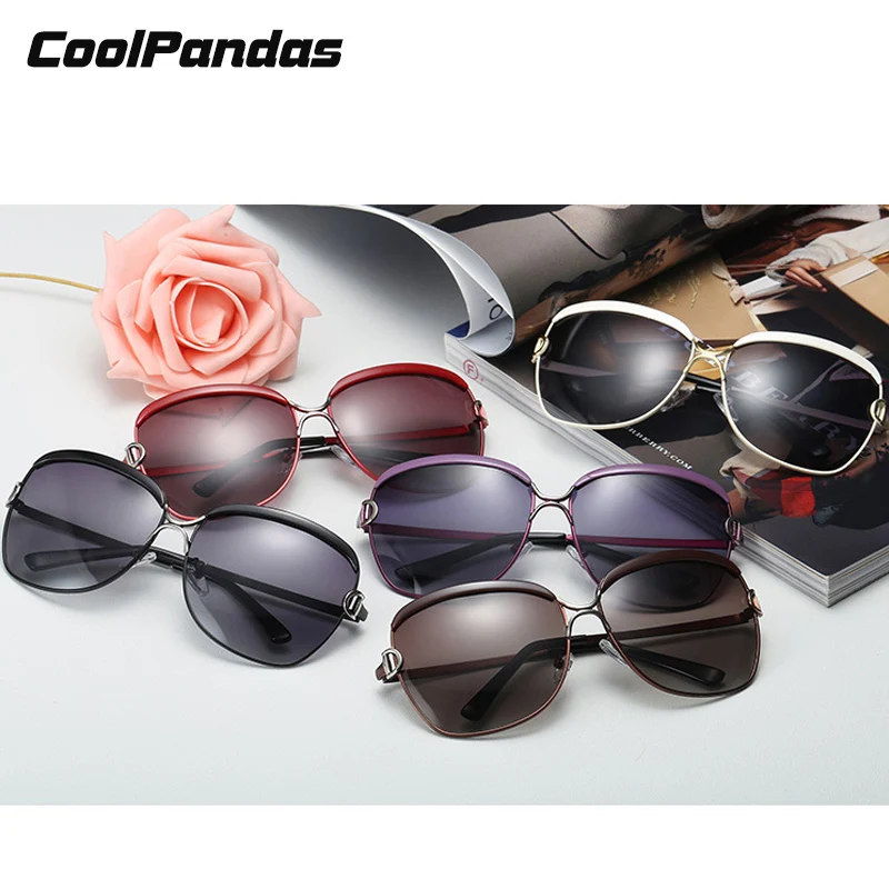 CoolPandas поляризованные женские Солнцезащитные очки женские градиентные линзы Роскошные женские солнцезащитные очки бренд oculos feminino солнцезащитные очки femme