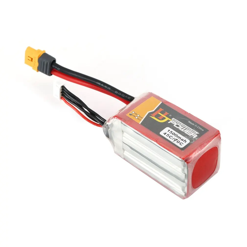 HJ 14.8V1500MAH 45C/85C/120C 4S Lipo батарея XT60 вилка перезаряжаемая для RC гоночный Дрон вертолет модель автомобиля лодки