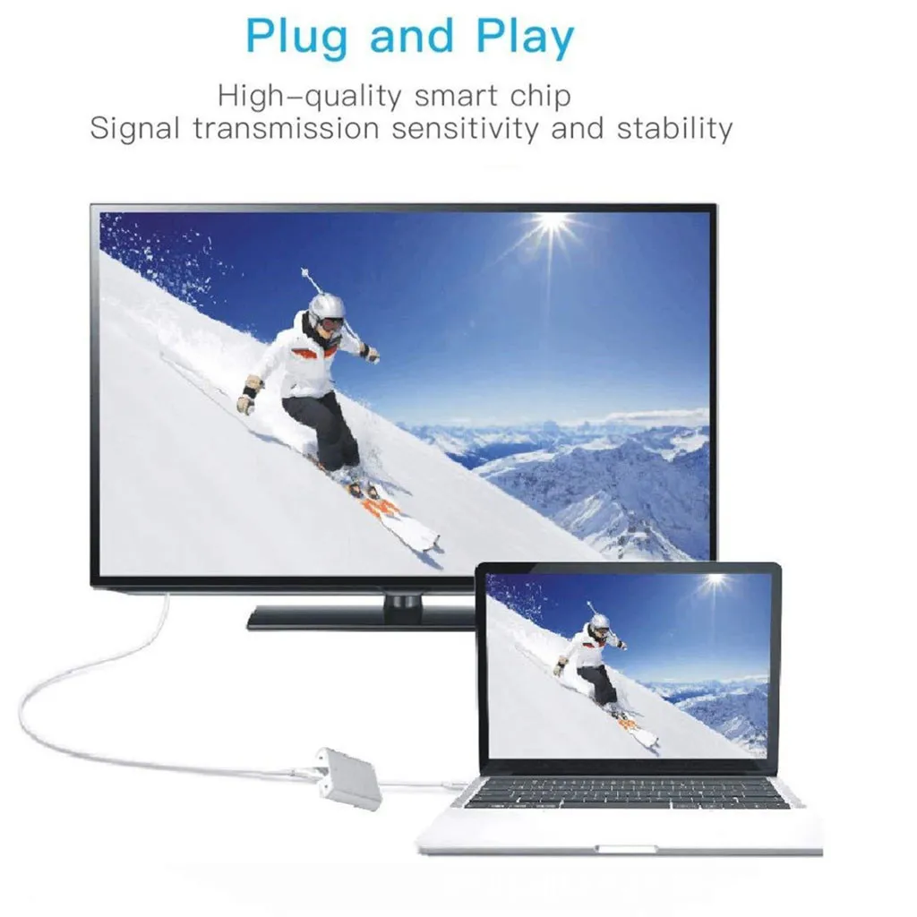 USB C к VGA адаптер USB 3,1 type C USB-C к VGA адаптер с алюминиевым корпусом# BO