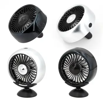 

Mini Car Multi-functional Fan Electric Car Fan 360 Degree Rotatable Dual Head Car Auto Cooling Air Circulator Fan