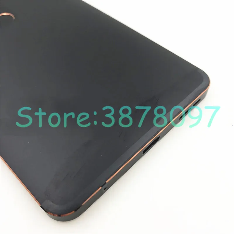 Оригинальная металлическая батарея Крышка для Nokia 6,1 TA-1043 Корпус задняя крышка батарейного отсека+ объектив камеры и боковой ключ+ логотип