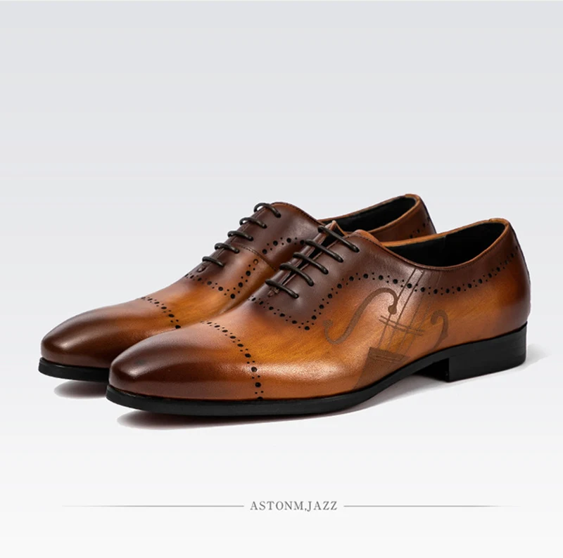 Merkmak/Мужские модельные туфли из искусственной кожи; сезон весна-осень; обувь с перфорацией типа «броги»; мужские оксфорды на шнуровке в британском музыкальном стиле; деловая официальная обувь