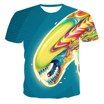 

2020 3D printing new T-shirt hip hop style 3D printing short dry T-shirt xxs-6xl