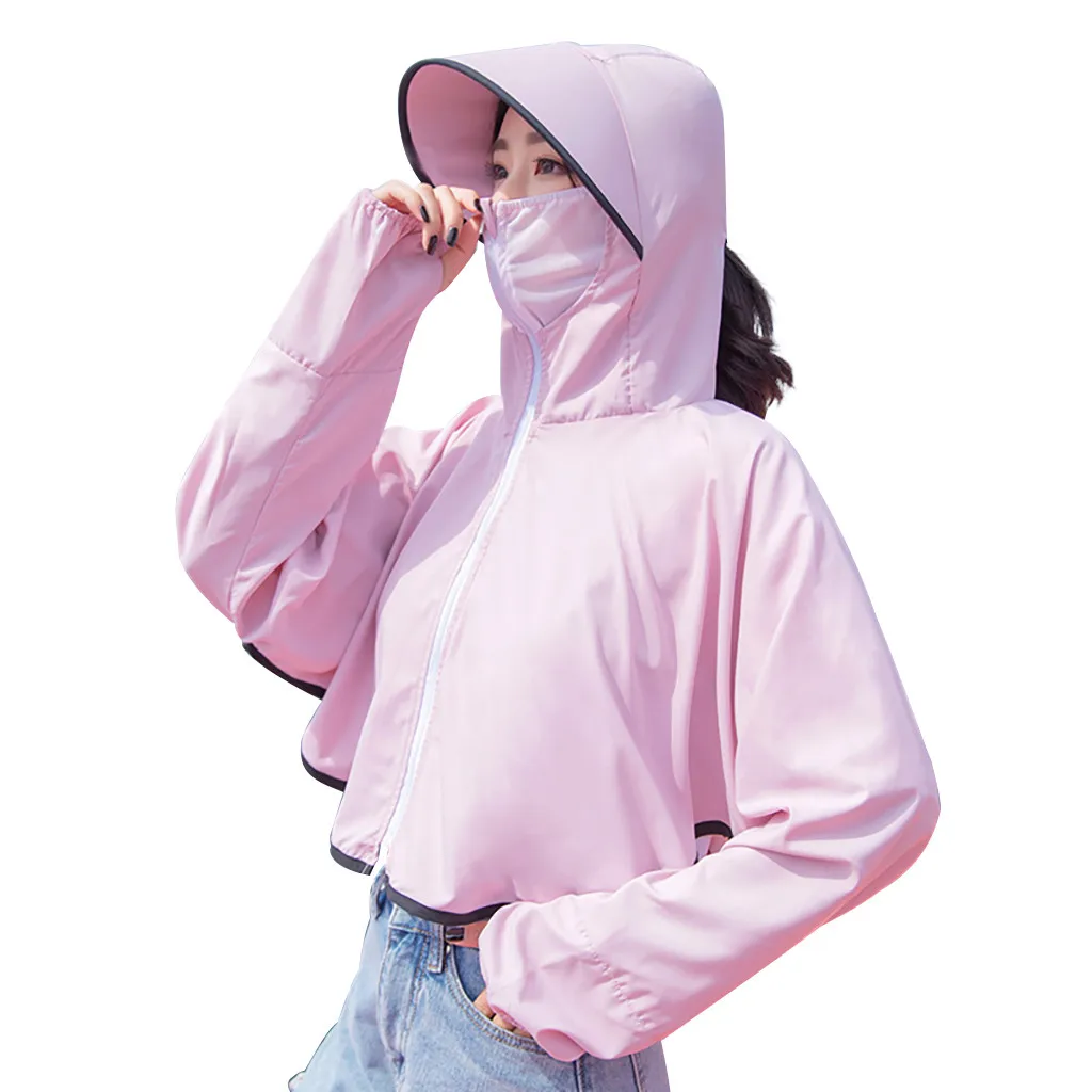 Женская куртка с защитой от ультрафиолета верхняя одежда в Корейском стиле для