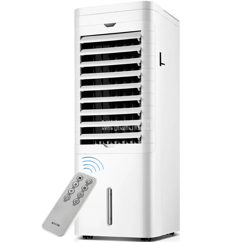 ^Cheap Warm Air/Air Cooling Duel Use Electric Vertical Bladeless Fan Remote Control Mini Portable Air Cooler Fan Conditioner NFS-20CR18