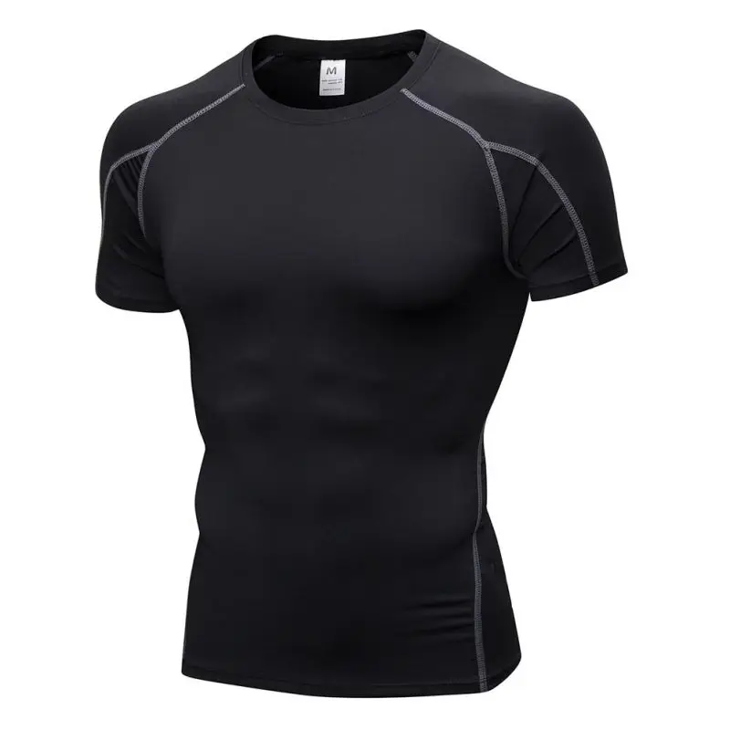 Спортивные топы для мужчин s Tee дышащая Футболка Топ с коротким рукавом фитнес жилет для мужчин летний жилет быстросохнущая дышащая тренировочная футболка