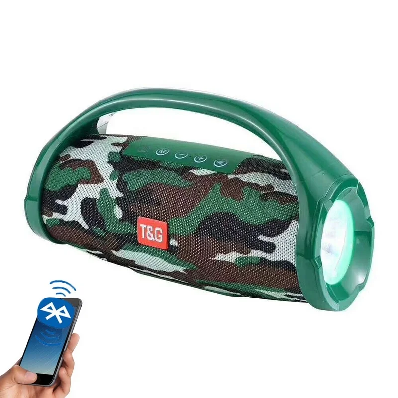 TG 136 беспроводной Bluetooth динамик водонепроницаемый сабвуфер USB магнитола с AUX Mp3 плеер Бумбокс Саундбар светодиодный фонарик
