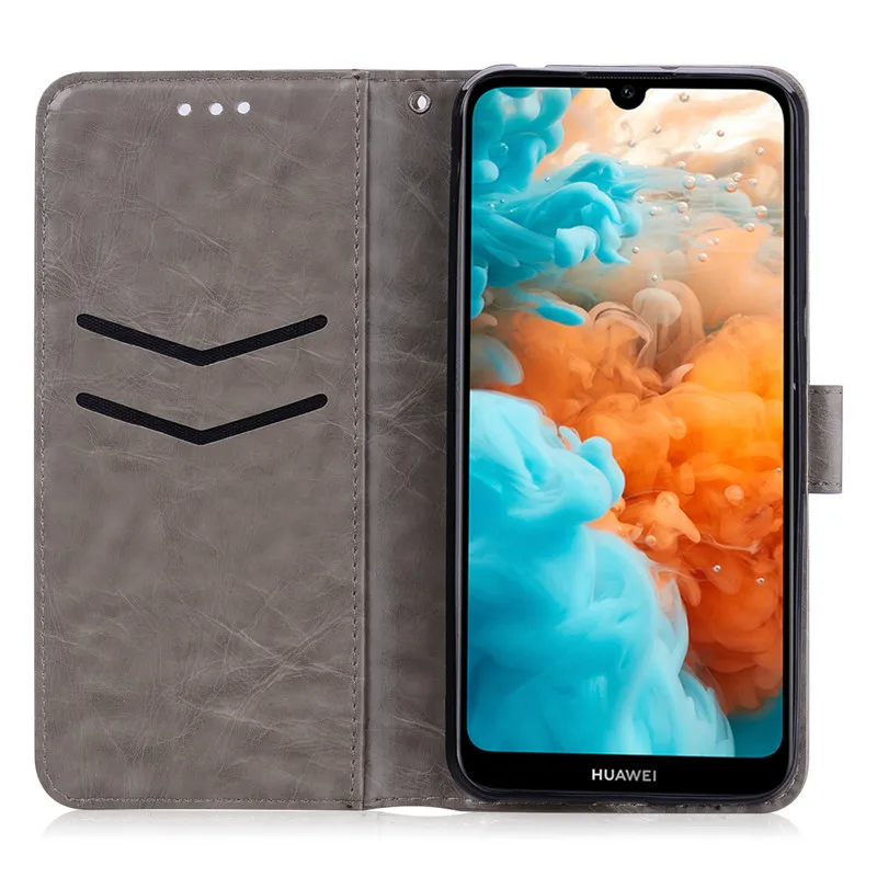 Для huawei Y6 чехол Кожаный чехол-книжка с отделениями для карт чехол для huawei Y6 Prime MRD-LX1 флип чехол для huawei Y6 pro крышка
