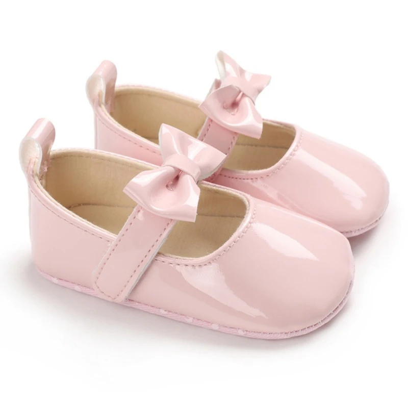 New Baby Girls Princess Shoes Wedding Baptism Princess Baby Shoes PU Leather Mary Jane Newborn First Walkers Toddler Shoes